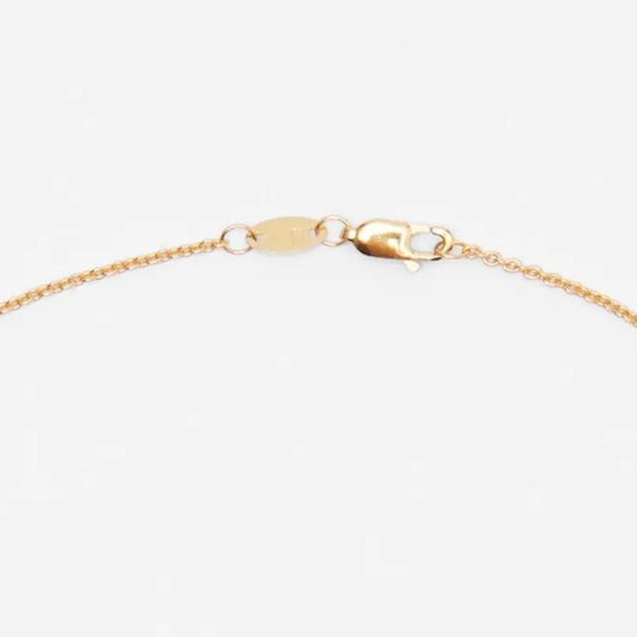 NEW Zara Sparkly Rhinestone Sterling Silver Gold Plated Initial C Necklace - Picture 5 of 10